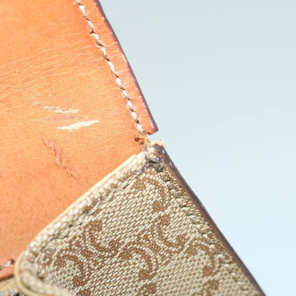 CELINE Macadam Canvas Hand Bag Beige Auth bs11411 - Picture 9 of 16